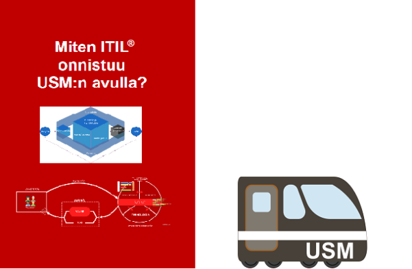 Book cover: Miten ITIL® onnistuu USM:n avulla?